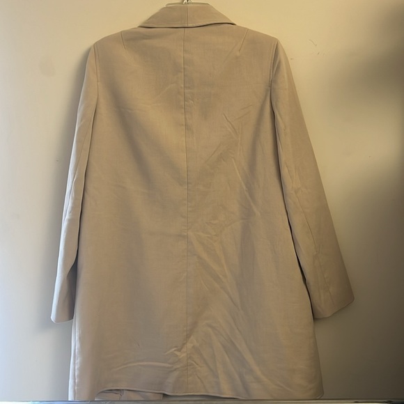 Tahari Taupe Drape Open Front Jacket Size 10 - Picture 7 of 11